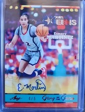 2025 Leaf Glory Of The Game ESMERY MARTINEZ Red White & Blue Foil Auto Card...