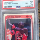 Michael Jordan 1988 Fleer #17 PSA 8.5 Graded NBA Basketball Card Bulls