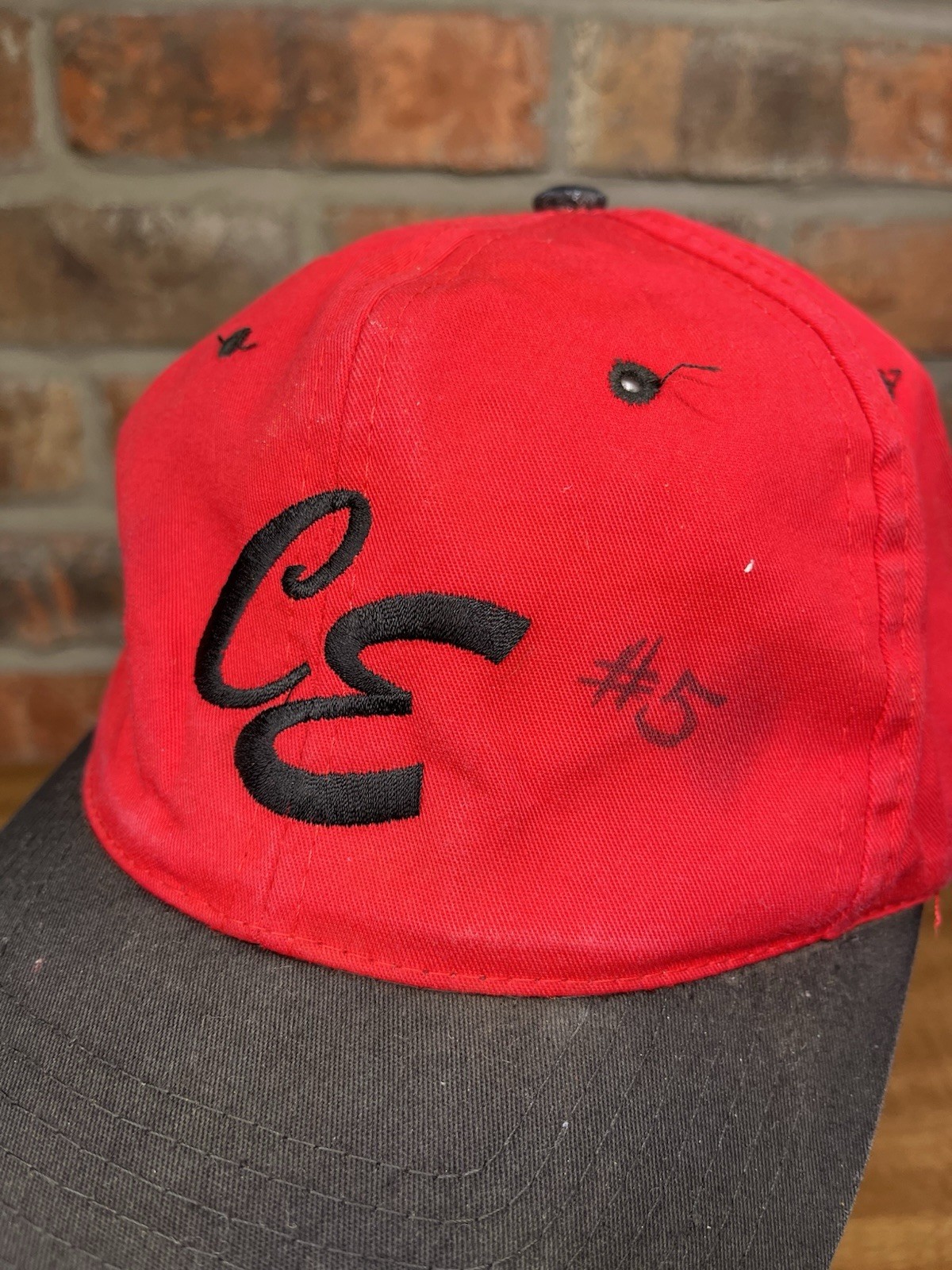 Vintage CE Initials Cursive Script Embroidered Lo… - image 5