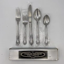 Wallace Portsmouth 5-Piece Stainless Silverware Flatware One Place Setting Japan