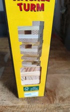Holz Wackelturm Unlackierte Bausteine Naturholz