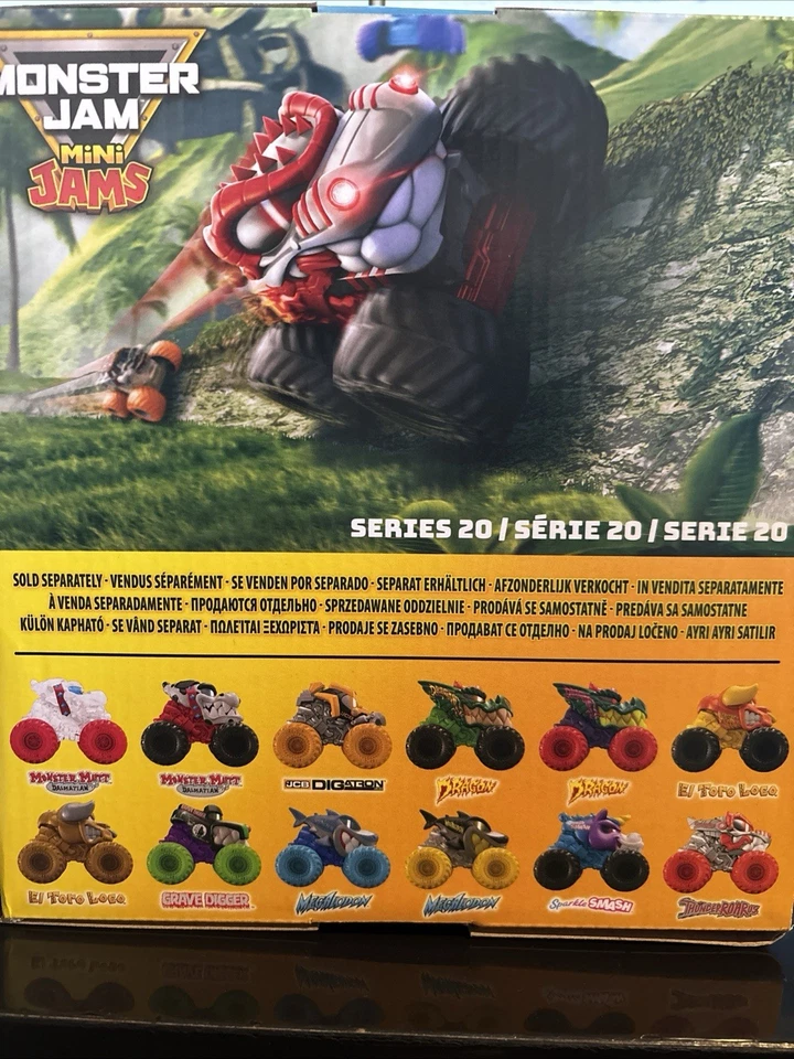Monster Jam Mini Jams Escala 1:87 Serie 20 Juego Completo de 12 Sin Abrir - Nuevo Foto 3 de 4