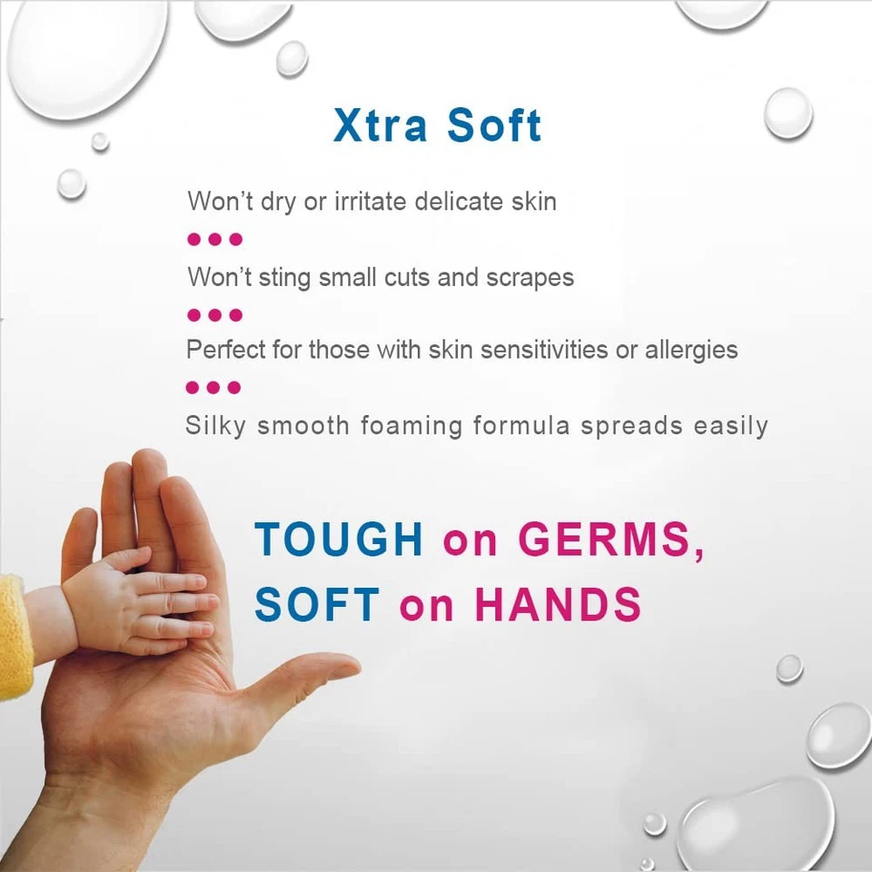 Desinfectante de manos espumoso, sin alcohol y sin fragancia, mata el 99,9% de los gérmenes,...  Foto 4 de 4