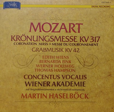 Mozart* - Edith Wiens, Bernarda Fink, Werner Hollweg, Thomas Hampson, Concentus 