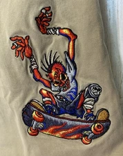 VTG JNCO Army Twill Pants Extremes Cargo Zombie Skater Sz 16 Fits 26.5”