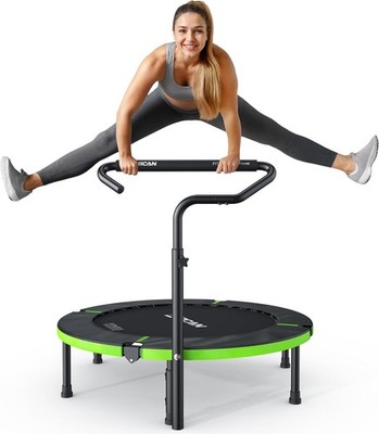 BCAN Trampolin Fitness 102 cm Faltbar 150 kg Verstärkte Federn