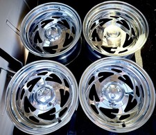 EAGLE ALLOYS 203 WHEELS VINTAGE MINT 15X8 CHEVY FORD DUAL PATTERN 5X4.75 & 5X4.5