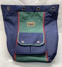 Colours by Julian Alexander Tote Backpack Cinch Top Color Block Vintage 1990s 