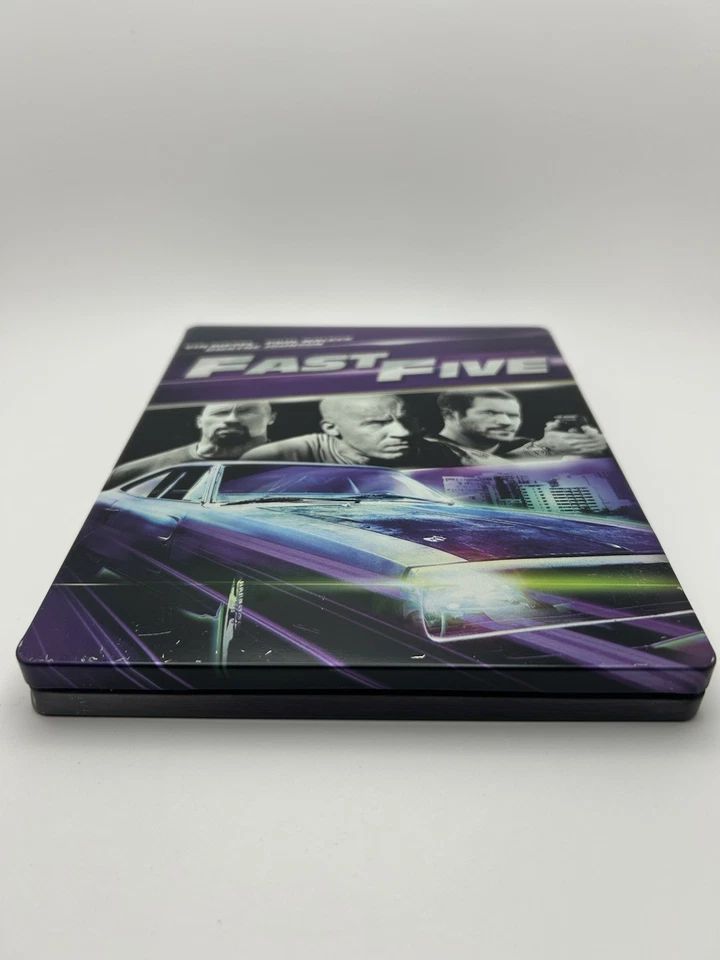 Fast Five Steelbook Blu-Ray DVD Best Buy Exclusive Rare OOP Fast And Furious Foto 4 de 4