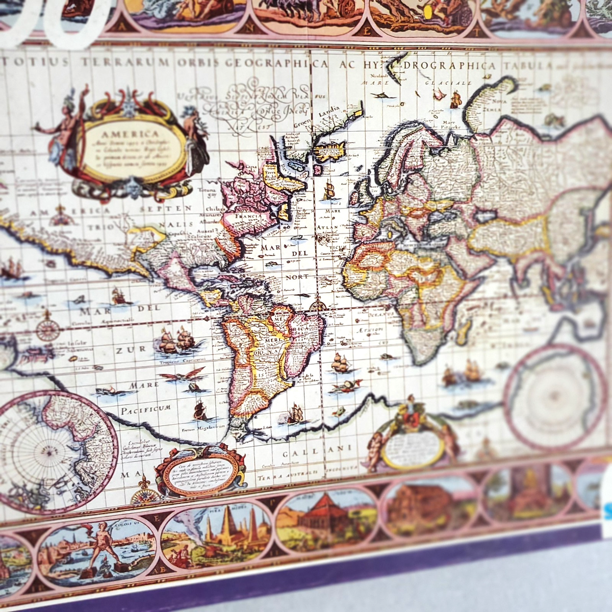 Schmidt 6000 Piece Jigsaw Puzzle 02168 Ancient World Map for sale