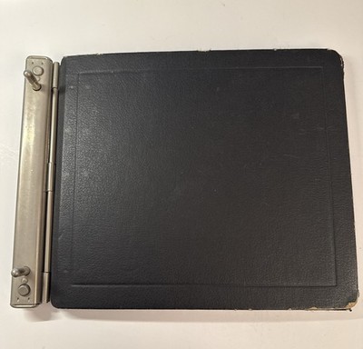 Two Post Hinge Black Accounting Ledger Binder Henry Kleinberg Co NYC