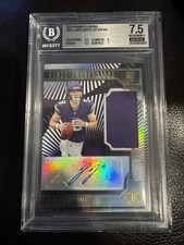 2024 Panini Illusions J.J. McCarthy #102 First Impressions RPA /149 Beckett 7.5