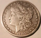1897‑S Morgan Silver Dollar – San Francisco Mint – U.S. Coin - AU - Very Fine