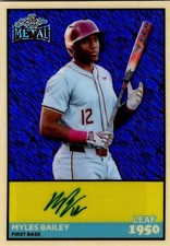 2026 LEAF METAL BASEBALL MYLES BAILEY Rookie Auto /7 #50A-MB1 SP