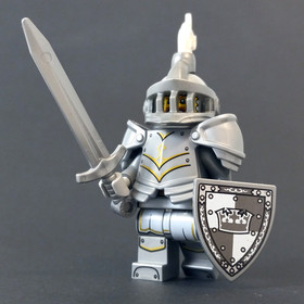 LEGO Castle Crown King Knight Minifigure 71047 Paladin 70404 Series 27 Crusader