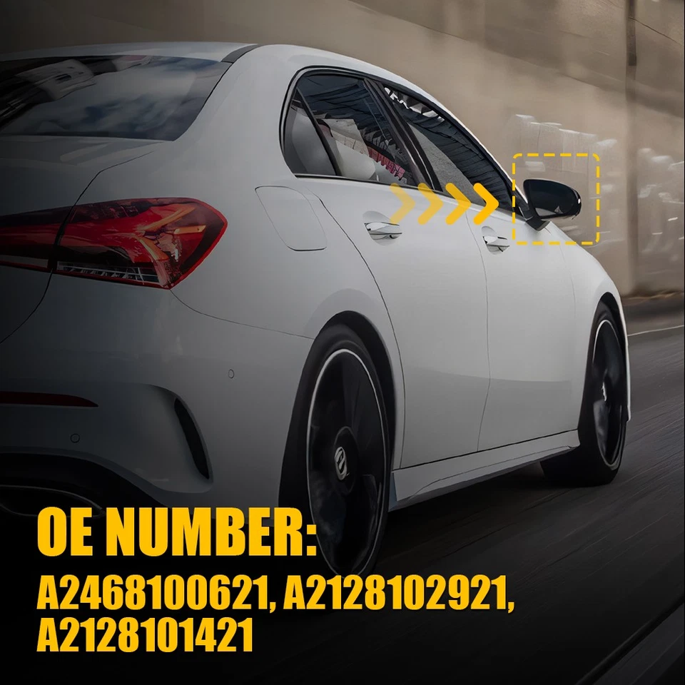 Espejo retrovisor L/R cristal transparente función descongelación con punto ciego para Mercedes-Benz 2010-18 Foto 3 de 4