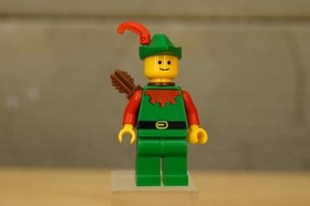 LEGO Forestman cas137a Minifigure Red Plume Arms 6066 Camouflaged Outpost Castle