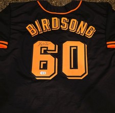 Hayden Birdsong MLB San Francisco Giants Signed Autographed Jersey XL BAS COA