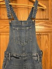 Old Navy Women's Light Wash Distressed Denim Bib Overalls Size Small — photo 5
