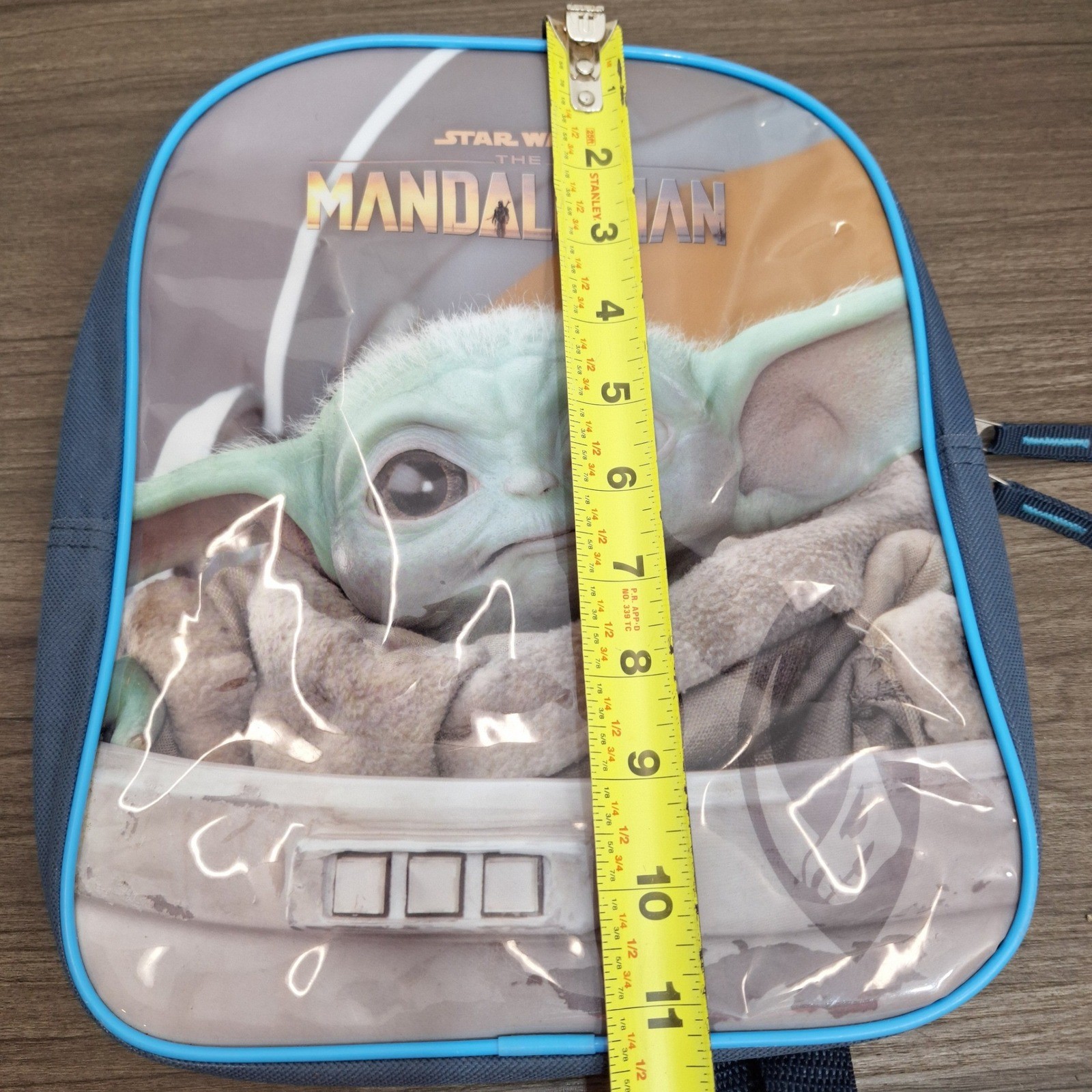 Star Wars The Mandalorian Grogu Baby Yoda Blue Mini Backpack 11x9 22 ...