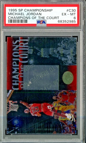 Michael Jordan 1995 SP Championship Champions of the Court Card #C30 PSA 6