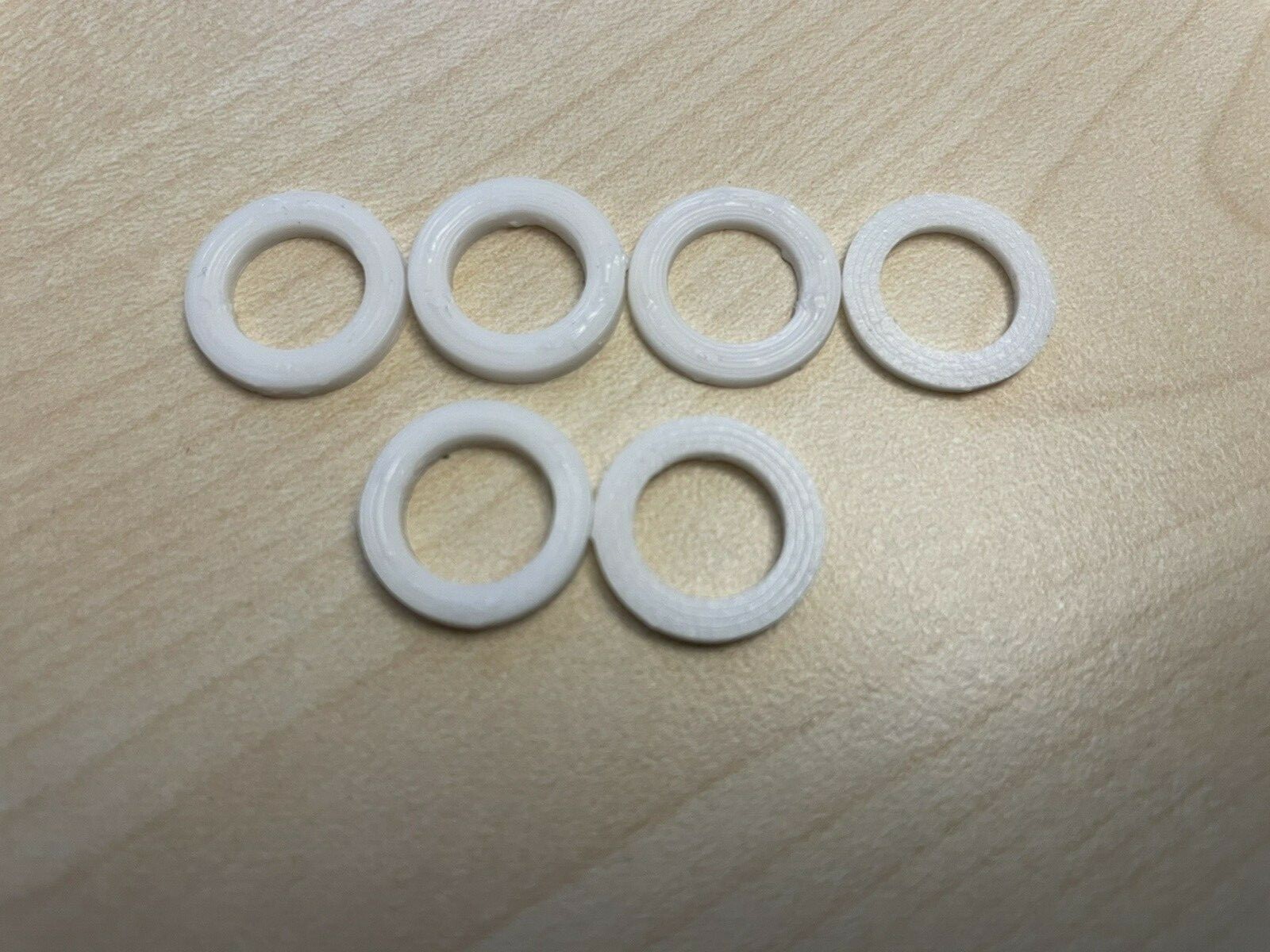 50 Stück Fitschenringe Aus Kunststoff – Unterlegscheiben 10x15x1 Mm Für Zimmertüren & Scharniere
