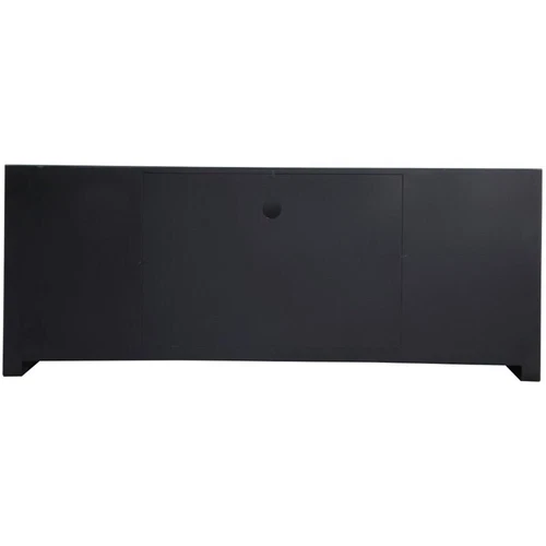 Elegant Decor Modern 2 Door 59" Clear Silver Crystal Mirrored TV Stand - Picture 5 of 11