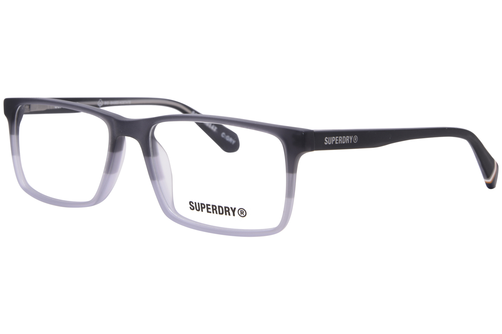 Superdry SDOM014T GRY Eyeglasses Mens Grey Full Rim Rectangle Shape 57mm