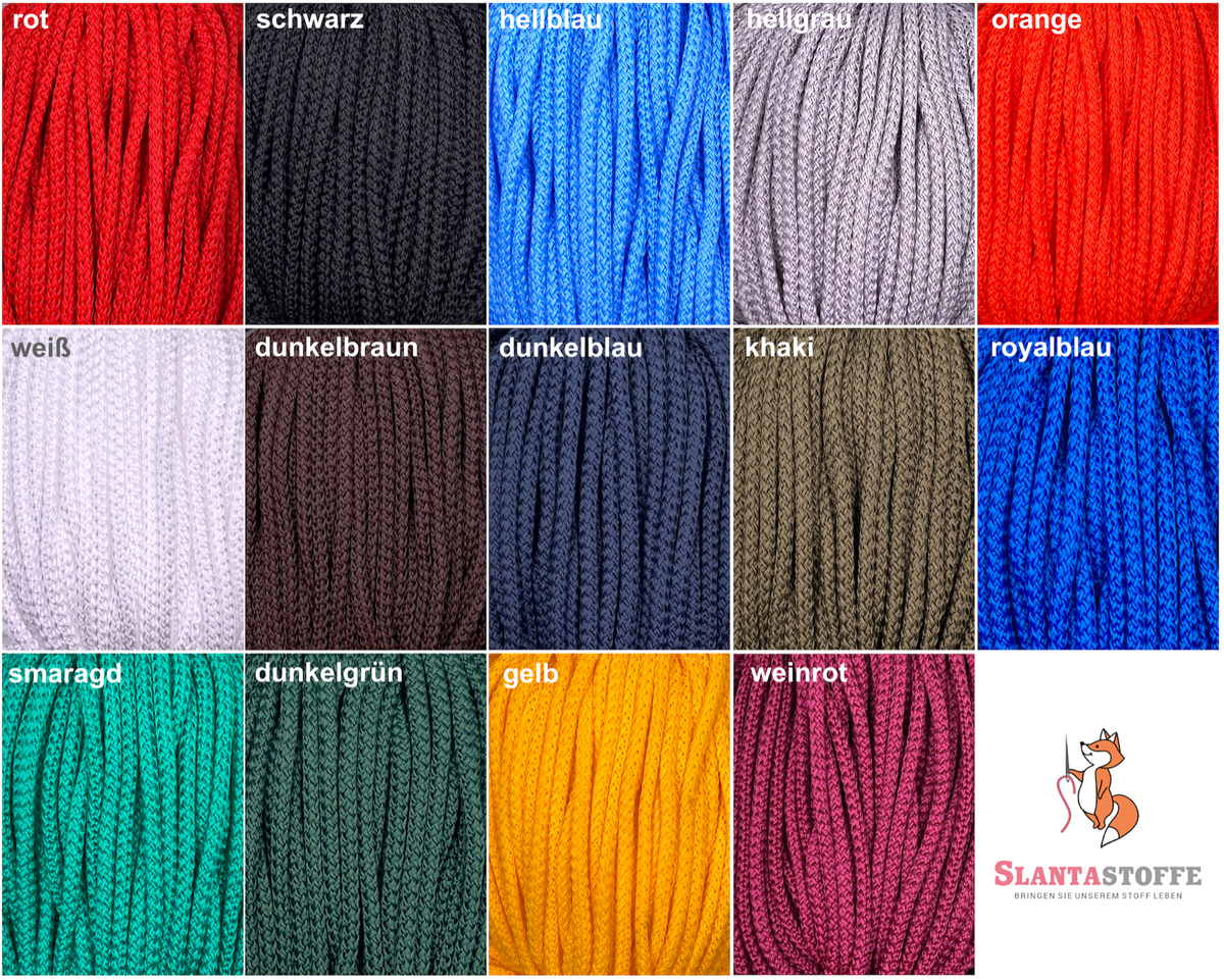 Turnbeutel Baumwollkordel Meterware Kordel Mm Schnur Turnbeutel