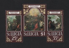 ST LUCIA 1970 EASTER ("TRIPTYCH") (SG290/2) *MNH*