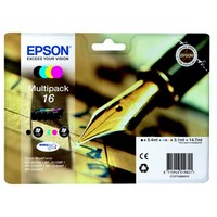 Epson C13T16264012 16 Tintenpatrone Multipack Bk,C,M,Y 175Pg + 3X165Pg,