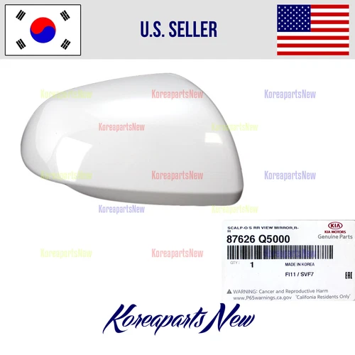 View Mirror Scalp COVER Cap Right PASSENGR 87626Q5000 ⭐OEM⭐ Kia Seltos 2020-2024