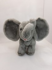 Vintage 1978 R DAKIN GRAY PLUSH STUFFED ELEPHANT 16" TAIL TO TRUNK
