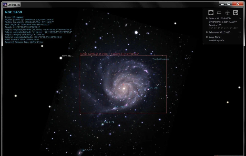 Stellarium Real Time 3D Planetarium Astronomy Astronomers Telescope Software - Image 3 of 4