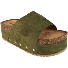 Sliders Mules Platform Shoes Ladies Summer Open Toes Girls Sandals Sizes