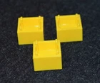 (3) 2x2x1 Yellow Stackable Crate Bricks ~ NEW Lego Parts ~ Accessories