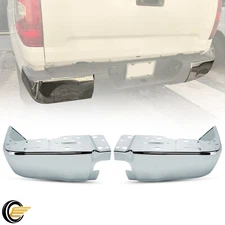 For Toyota Tundra 2014-2021 Rear Step Bumper Corner End Cap Side Cover Chrome