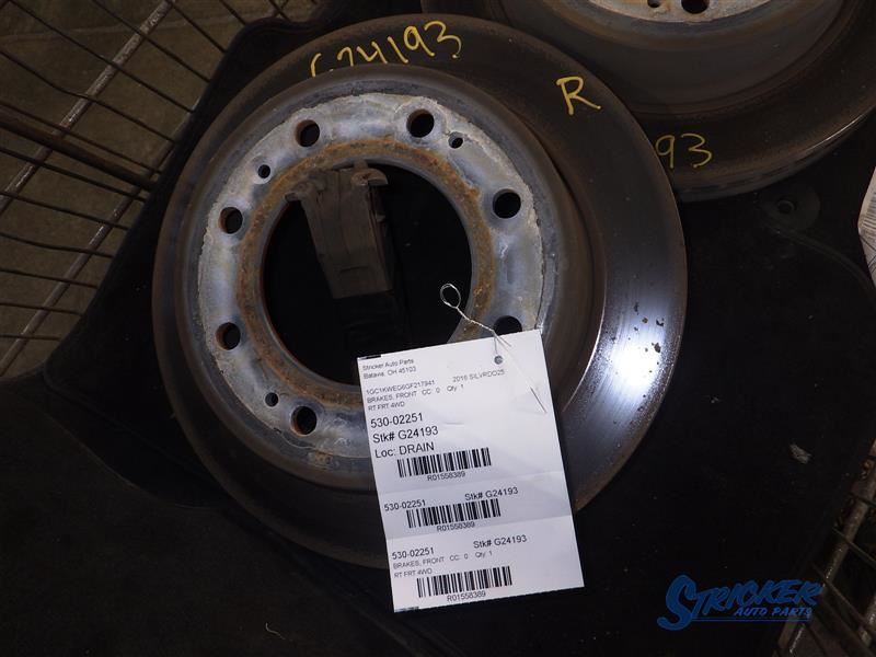 Front Brake Rotor Fits 15-19 SIERRA 2500 PICKUP 1558389