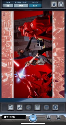 *Rare Star Wars Digital Topps Card Women of Star Wars 23  Rey & Kylo Ren Battle