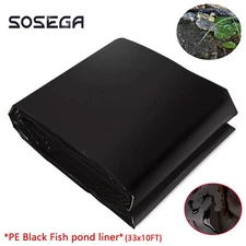 Pond Liner Waterproof Pond Liners Fish Liner Garden Landscaping HDPE 33*10 Side