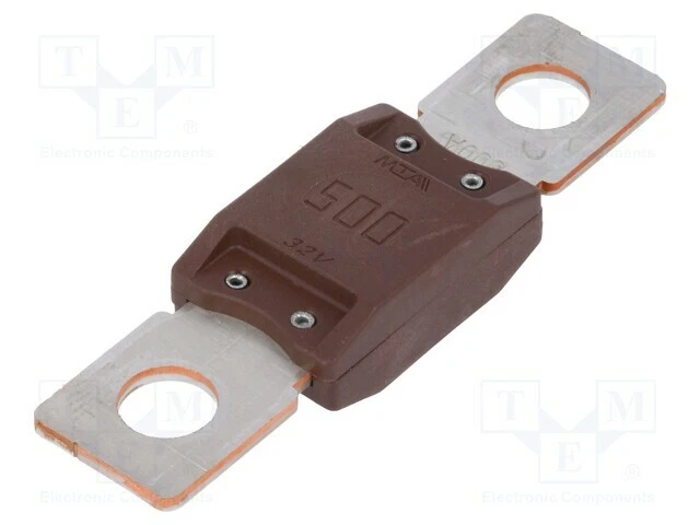 Fusible 500A 68,6mm Schmelz MEGAVAL 32V MTA 8091 TNE (Kfz) Marron - Photo 1/1