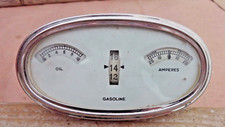 1922 1923 1924 Buick Oval Gauge Cluster Original Amperes Oil Gasoline 1922 1923 1924 Buick Oval Gauge Cluster Original Amperes Oil Gasoline