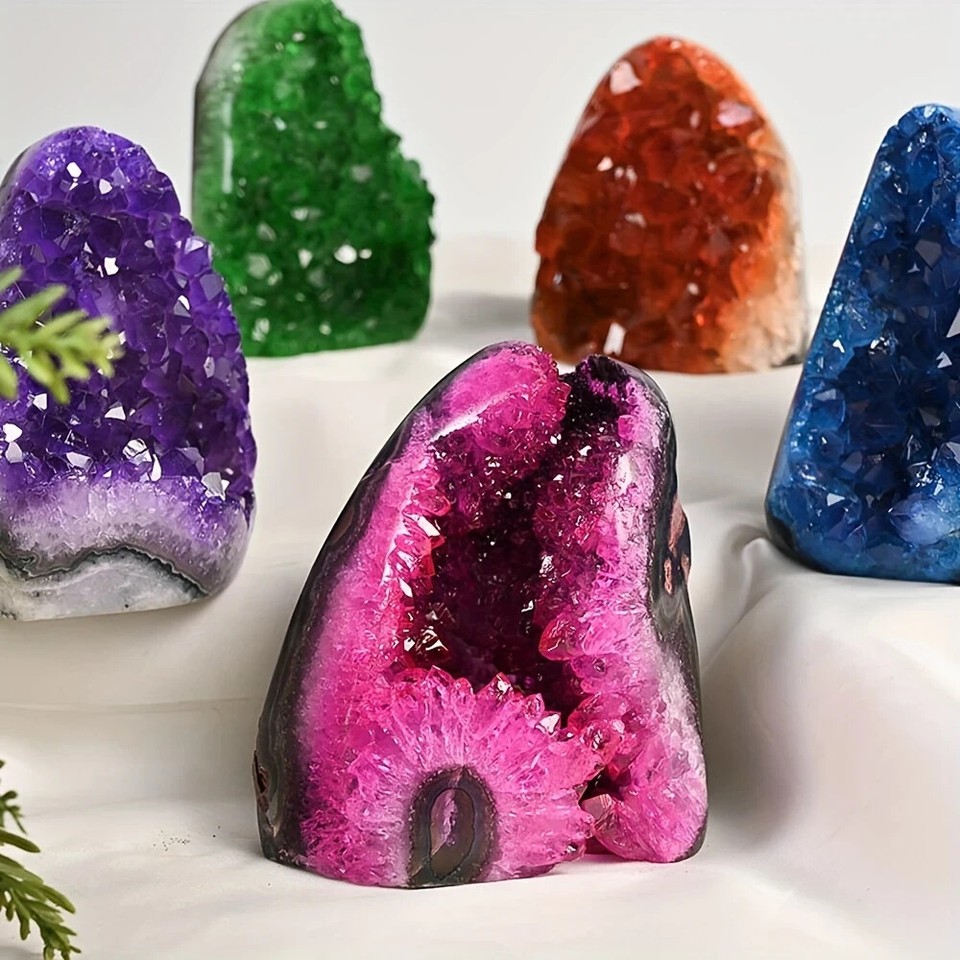 Crstal Rocks Crystal Geode Rocks Cluster Quartz Stone Mineral Crystal Rock 300-400g ...