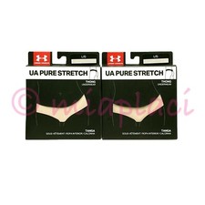 NIB Under Armour 2 Pure Stretch Thong Panties 1275732 Nude Large