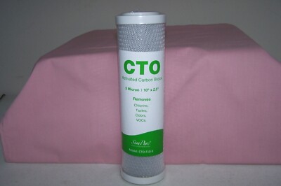 SimPure Whole House Water Filter 10'' x 2.5''  Activated Carbon Block CTO-F10-5