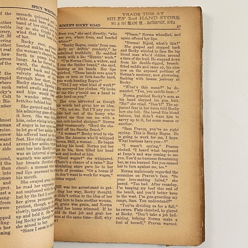 SPICY WESTERN STORIES October 1941 E. Hoffman Price sleazy pulp hard-to-find - Foto 6 di 8