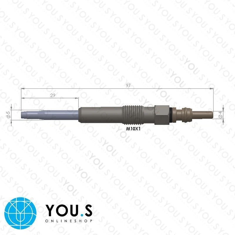 4 Stück YOU.S Original Glühkerzen für Audi A4 1.9 TDI 85 KW Bj 2004-2005 Foto 2 de 2