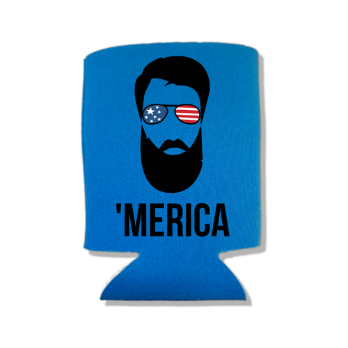 Funny Patriotic Can Coolers, 'Merica Coolies, 4th of July, Summer Memorial Day - Foto 19 di 28