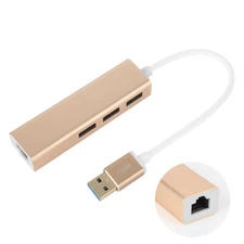 USB 2.0 3.0 to RJ45 Lan Network Card Ethernet Cable Adapter HUB for MacBook ASUS