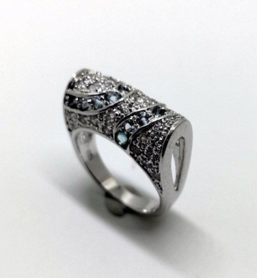 Fine Silver Sterling 925 Rings Jewelry Premium CZ Gemstone Anniversary Gift CZ42